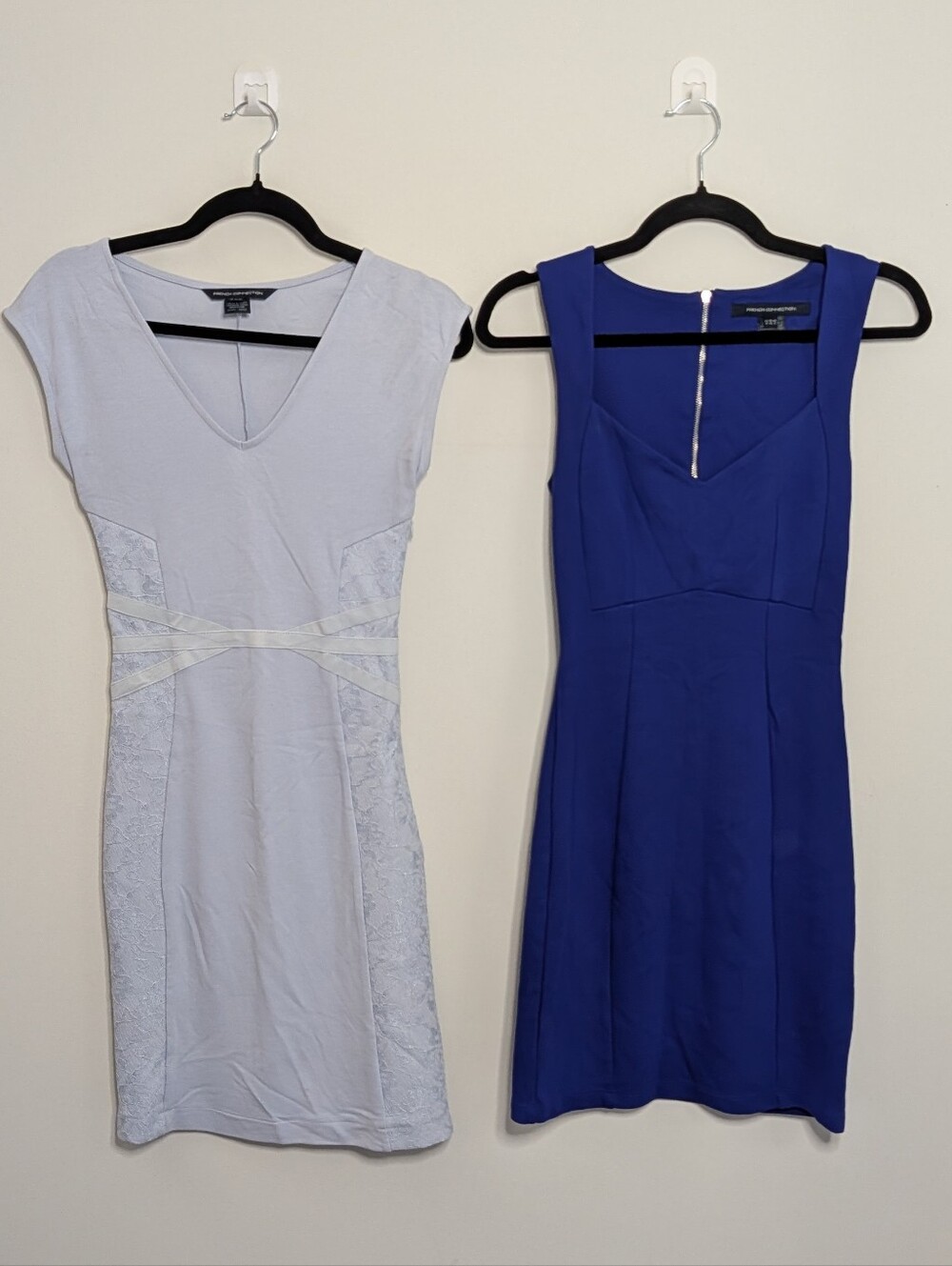 French Connection 2 Dress Bundle - Blue Bodycon Size 0